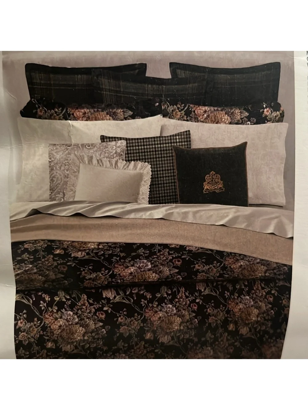 Ralph Lauren Elyse Duvet Cover Full/Queen in Eggplant, NWT $430